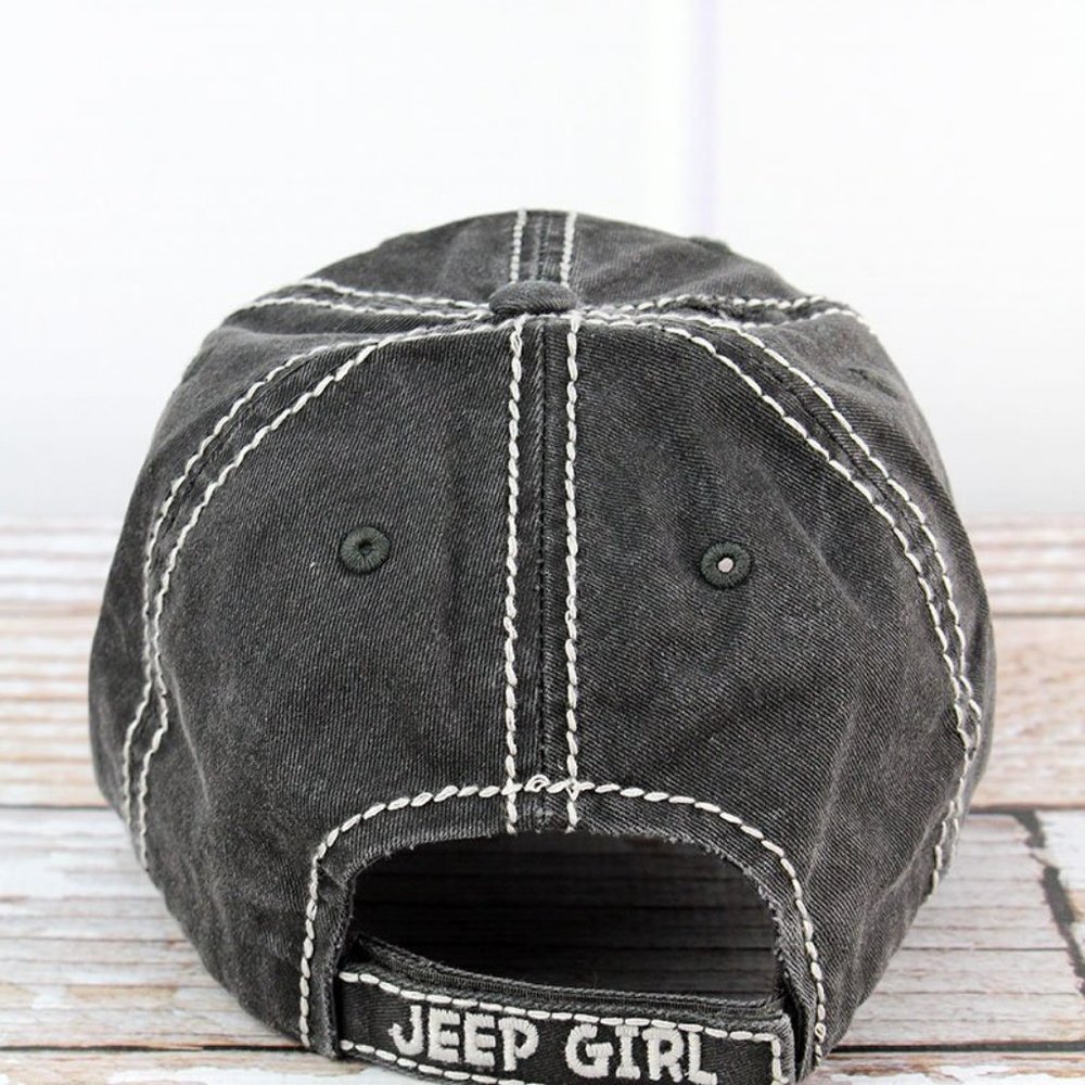 NWT Distressed Jeep Girl Cap - Picture 3 of 3
